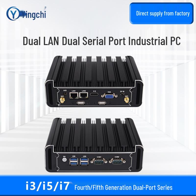 Yingchi Mini Fanless Industrial PC N100/N150 Core i3/i5/i7/J1900