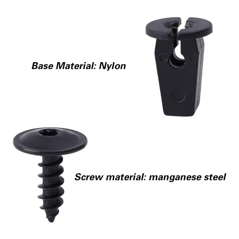 10/20/50/100PCS Auto Mudguard Lining Snap Screws For Engine Cover Undertray Splashguard Wheel Fastener Clips Bolt