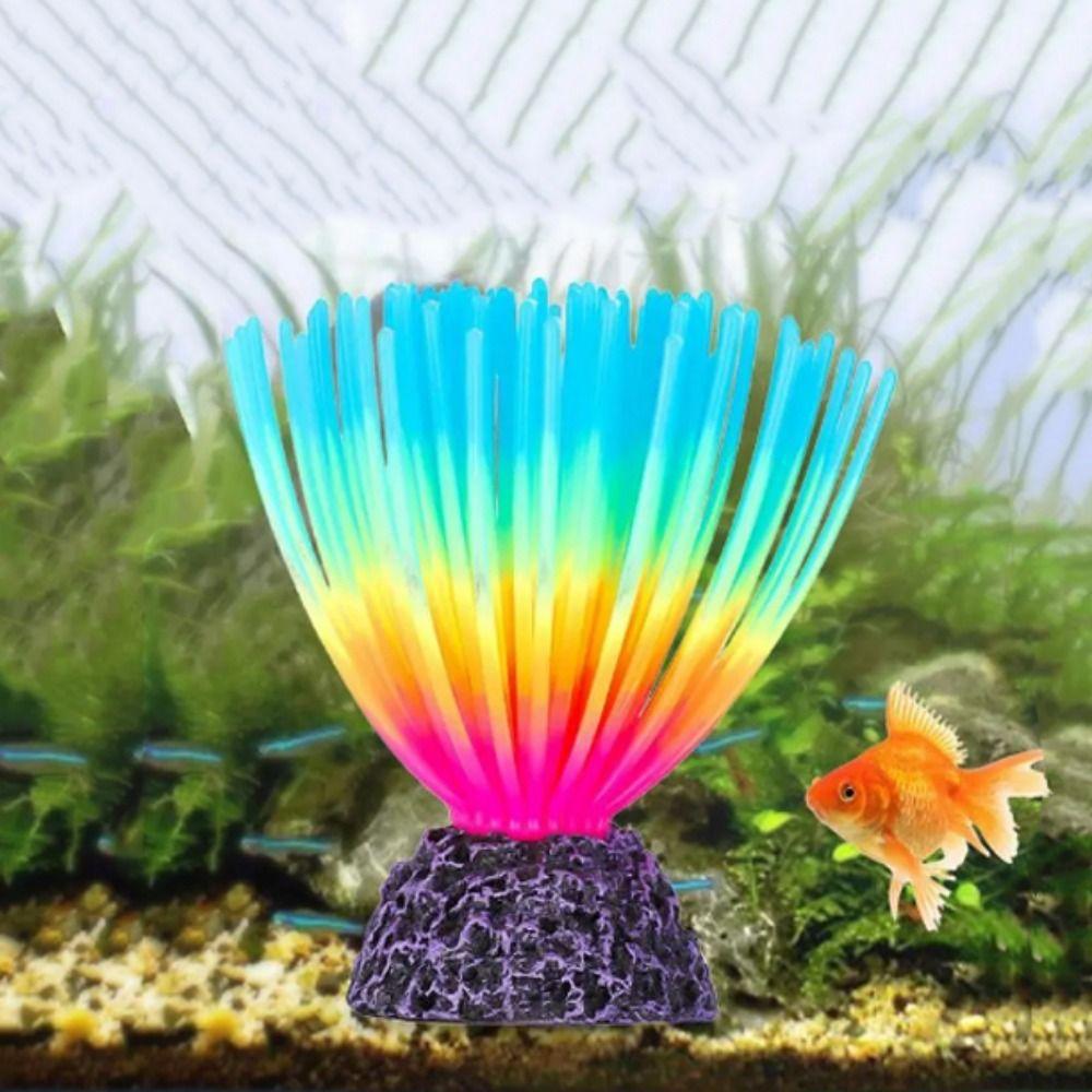 Fake Luminous Sea Urchin Simulation Sea Anemone Decorative Sea Urchin Bulb  Fish Tank Decor