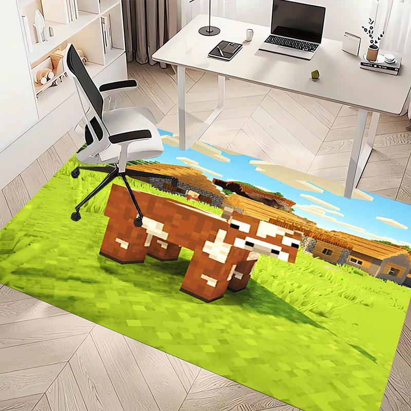 1pc Minecraft5 Print Area Rug - Soft, Washable Non-Slip Indoor Mat, Living Room, Home Office Decorative Rug,Office Decorative