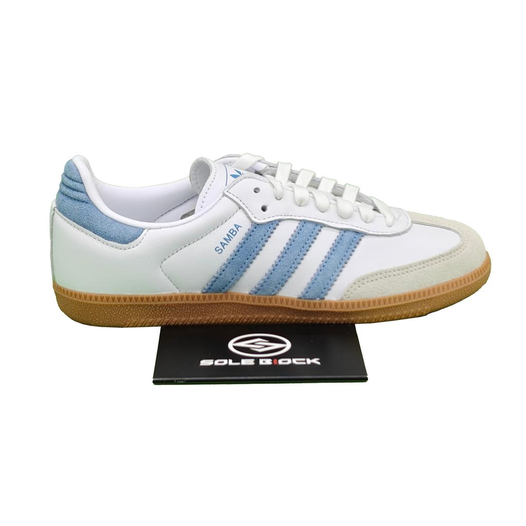 adidas Оригиналы SAMBA Белый Алюминиевый Пепельно-Синий JS1391 Женский Размер