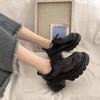 Platform British Style Small Leather Shoes Women's 2025 Spring and Summer New Japanese Uniform High-heeled Mary Jane Height-increasing Single Shoes 