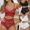 Women's Sleepwear  Spaghetti Strap Dress  Transparent Sexy Nightgowns Lace  Pajamas  Sexy Set Lingerie