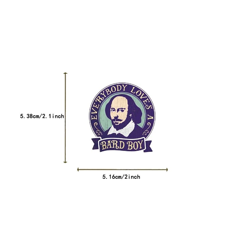 10/50 шт. Ретро наклейки Уильяма Шекспира эстетические граффити наклейки для DIY багажа ноутбука скейтборда велосипедные наклейки