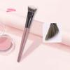 Portable Soft Bristles Blush Brush for Cheeks - Women's Cosmetic Tool for Face Contour Powder Blush Ideal for Beginners Girls