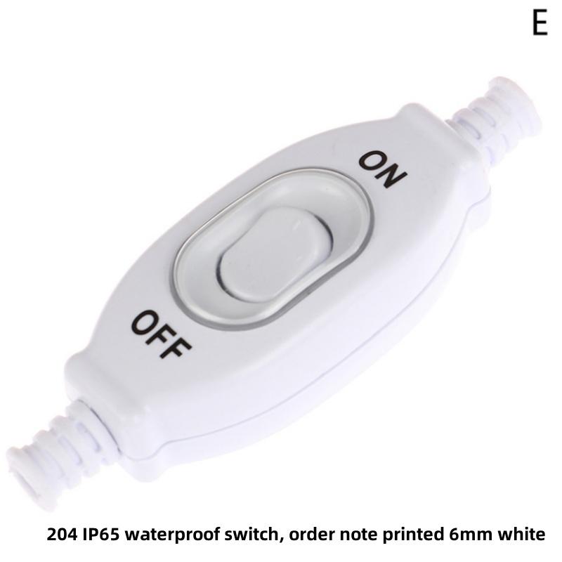 Waterproof In Line Switch Cord Switch IP65 Round Wire Contact Double Cut Switch Rainproof ouble-cut Switch