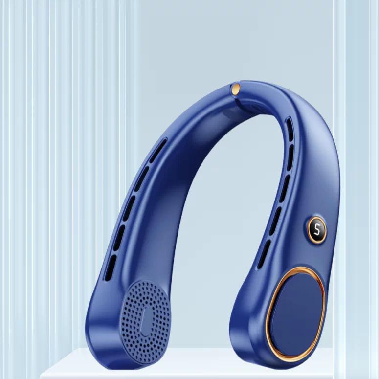 Neck-Hanging Fan with Ultra-Long Battery Life, 2026 New Model, Portable Bladeless Mini Fan, Silent, Strong Cooling, High Wind Power