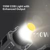 COLBOR CL100XM Студийный COB свет для фотосъемки 110 Вт Светодиодный видеосвет 5600K CRI97+ Регулируемый 7 световых эффектов Управление через приложение с креплением Отражатель Carr