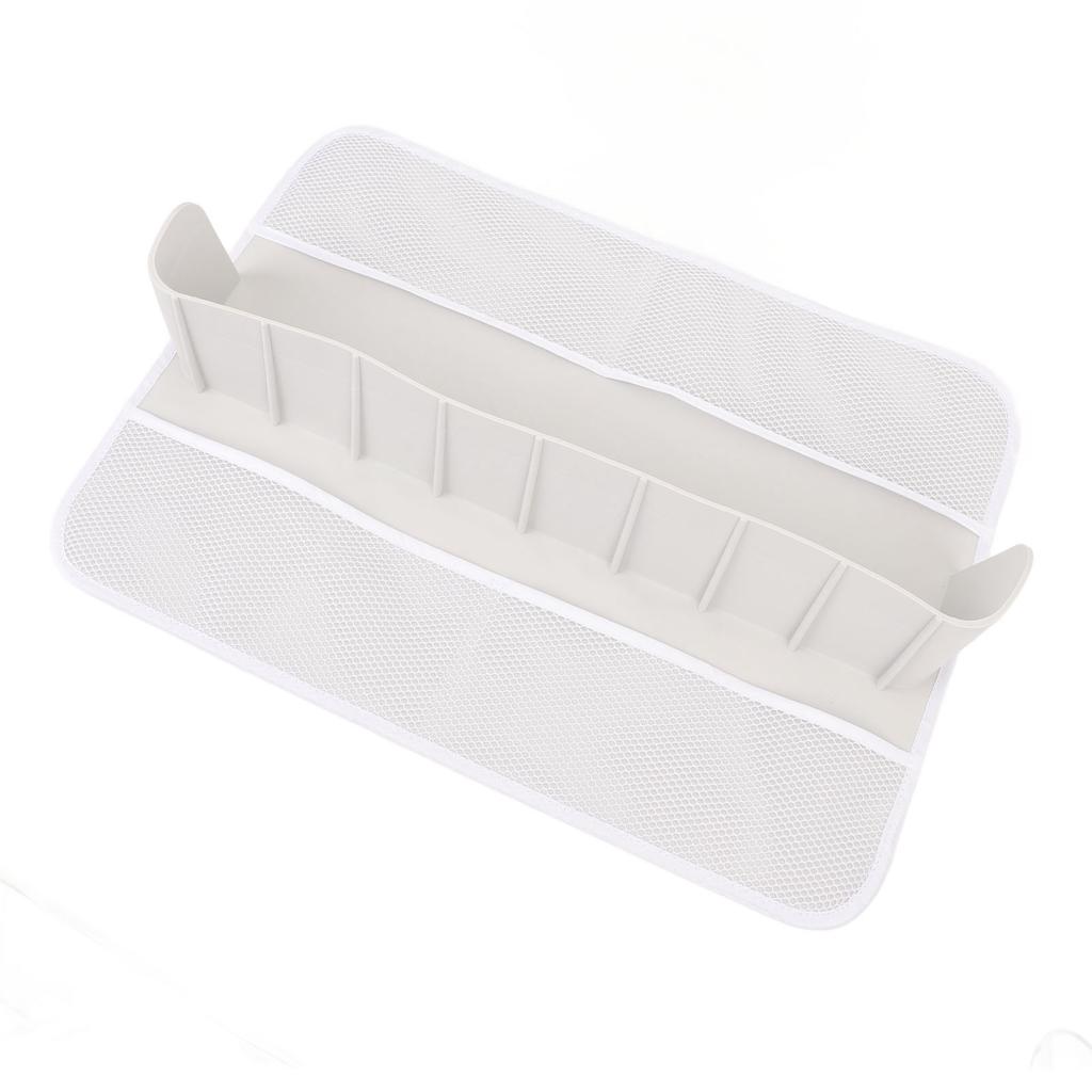 Bathtub Splash Guard with Mesh Pockets Kids Bath Tub Shelf Toy Holder Storage Fun for Toddlers