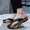 Leather Shoes Men Sandals Mens Flip Flops Men's Casual Shoes Classic Massage Beach Slippers Anti-slip Summer