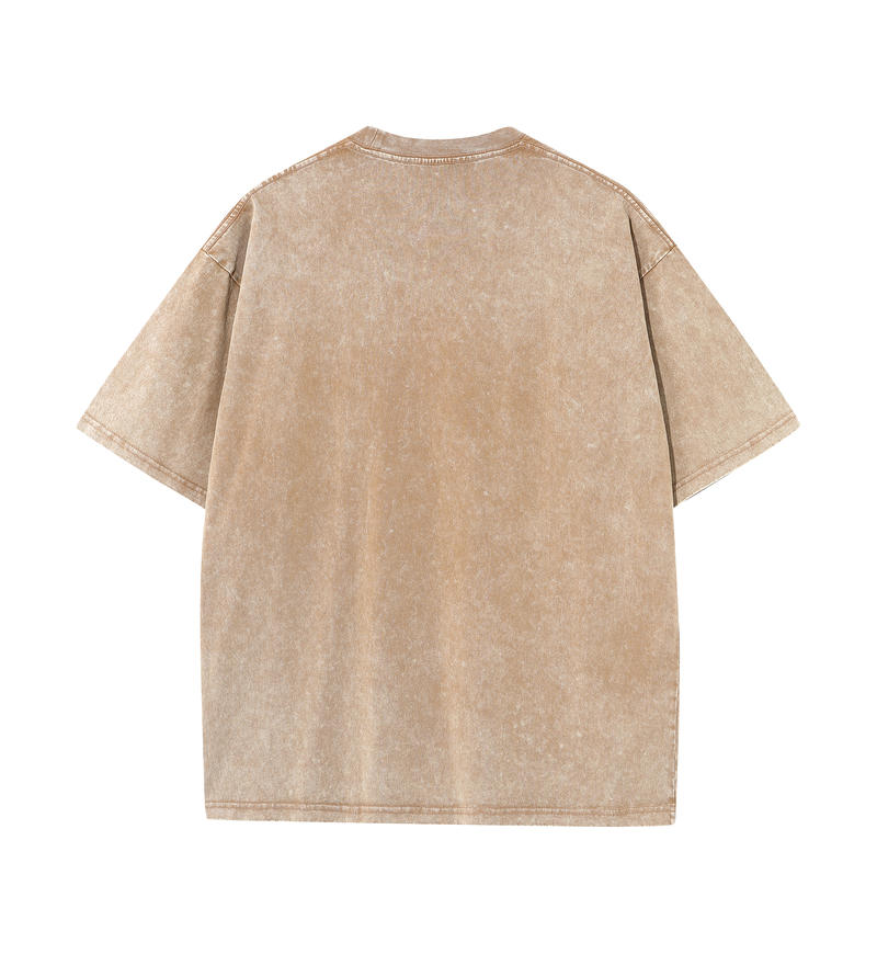 2025 Лето 100% хлопок стираный Old Craft свободная футболка большой размер О-образный вырез свободная мужская футболка с принтом Human Evolution