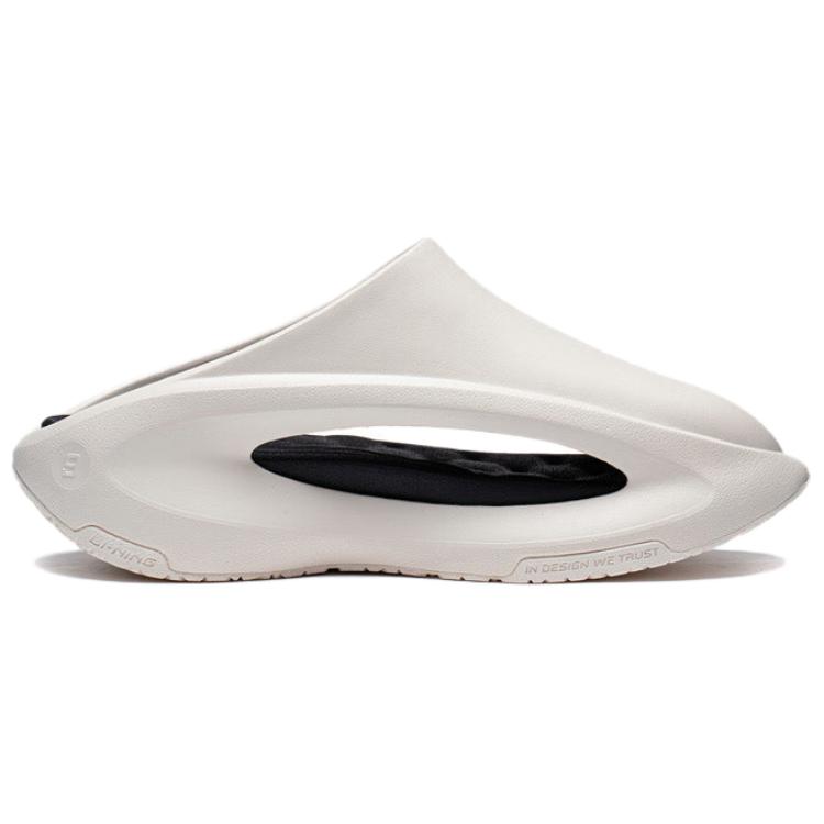 Li Ning Cloud Travel Slay модные универсальные противоизносные амортизирующие нескользящие сандалии унисекс обувь белый черный AZSV021-3