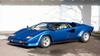 Finclassically Countach LP5000 S Blue Without Tail Wing Finished Product 1/64