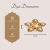 Подсвечник-дия, Star-Shaped Diya Plate with 6 Attached Lamps,  Nestroots