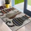 Cartoon Cat Floor Mat Entrance Entrance Crystal Velvet Dirt-resistant and Wear-resistant Foot Mat Floor Mat