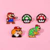Японский игровой персонаж Марио металлический значок пиксельный стиль Super Mario сплав брошь аксессуары