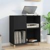 VidaXL Record Cabinet, Side Cabinet with Storage, Furniture for Turntable, Living Room Buffet, Industrial, Home 831990