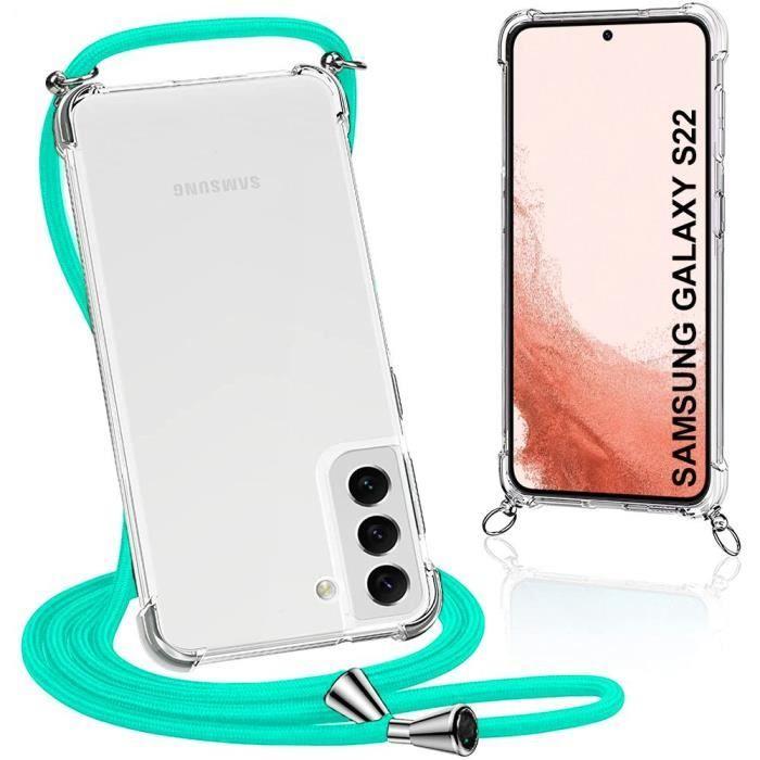 Coque de Protection - PROSHOP - pour Samsung Galaxy S22 - Souple - Transparent-Vert - Microdot