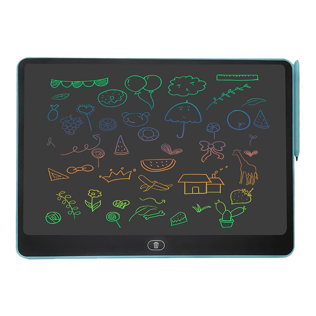 16 Inch Electronic LCD Writing Board Colorful Drawing Doodle Board Tablet for Outdoor Travel Black