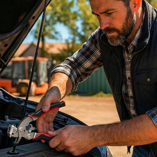 Автомобильный зажим-плоскогубцы Инструмент для снятия пружинных зажимов Съемник панелей автомобиля Нагруженный автомобильный инструмент Тяжелый многофункциональный автомобильный инструмент