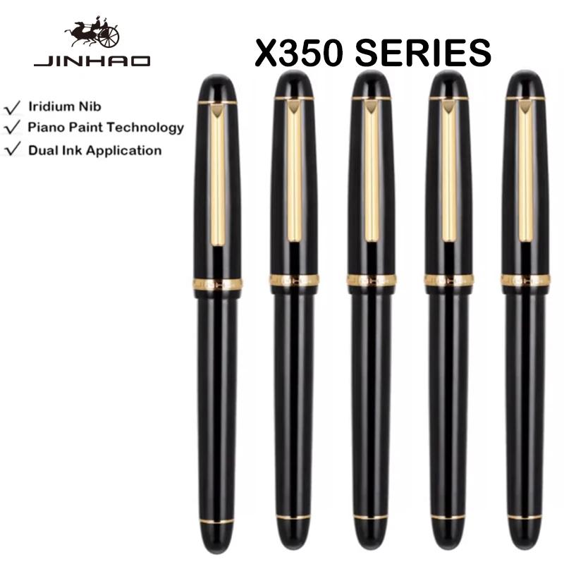 1/5 шт. JINHAO X350 Перьевая ручка Каллиграфическая Металлическая Чернильная ручка Золотое EF F Перо Деловые Офисные Школьные Принадлежности Канцелярские товары