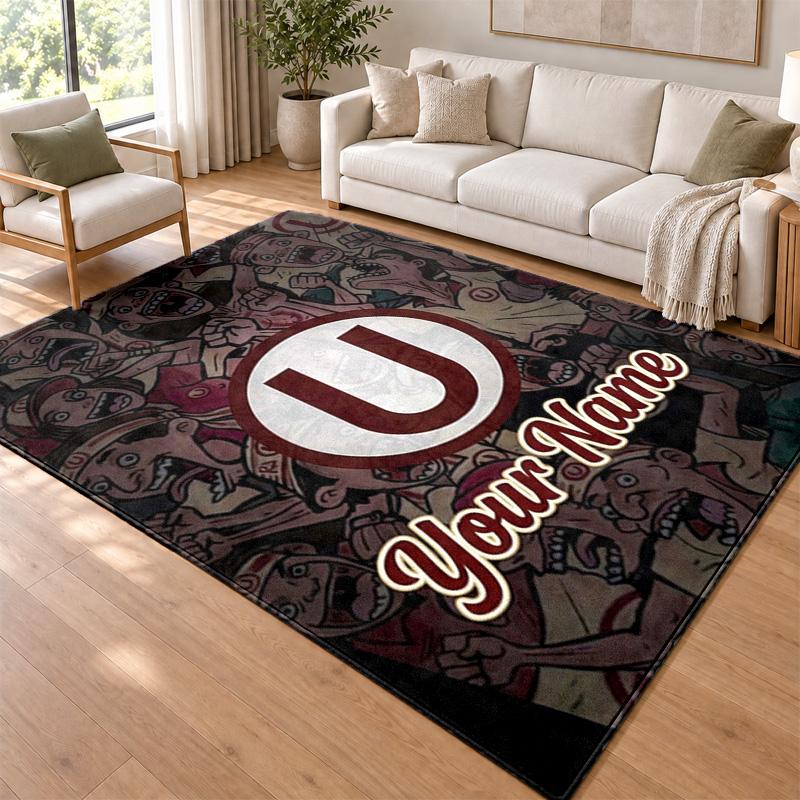 Club Universitario de Deportes Custom Name Personalized Rug Non‑Slip Doormat Floor Carpet Housewarming Birthday Gift for Family Friends