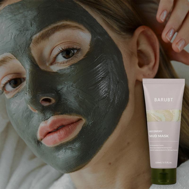 Soothing mud application mask 110ml deeply cleanses the skin, balances oil, moisturizes and dries