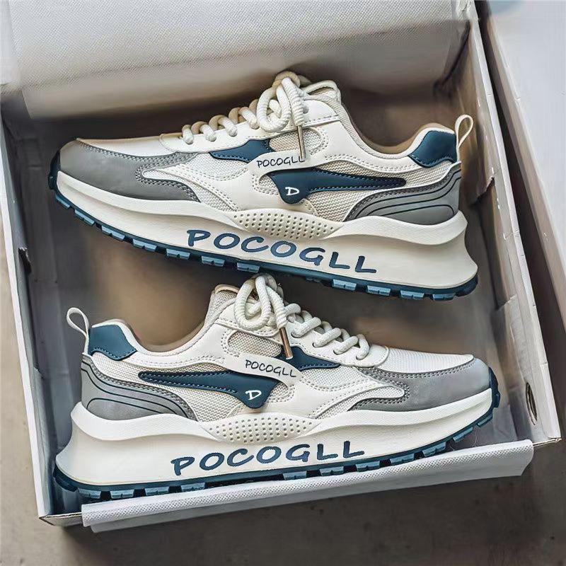 Летняя легкая дышащая спортивная обувь модные универсальные сетчатые кроссовки для отдыха с увеличением роста ретро мужская обувь