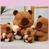 Adorable Soft Plush Capybara Doll For Kids Cute Cartoon Yellow Duck Design