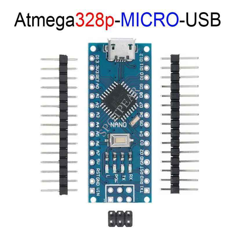 Плата разработки ATMEGA328P Nano с Type-C/Micro USB для Arduino