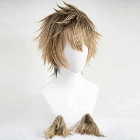 Ruggie Bucchi Cosplay with Perfect for School and Includes Wig Wig, Heat-Resistant, Brown, Ears, Parties, Events, Festivals, Halloween, More. Net.