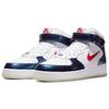 Nike Мужские кроссовки Air Force 1 Mid QS Independent Day, белые, университетские, красные, полуночные, темно-синие, DH5623-101