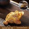 small golden resin toad, Small Golden Resin Toad