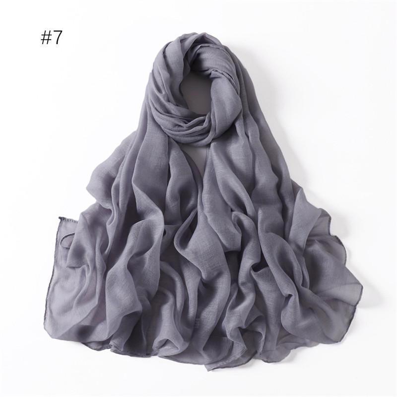 58 Colors Women Candy Color Voile Scarf Plain Solid Pashmina Female Warm Cotton Viscose Scarves Blanket Shawls And Wraps Bufanda
