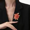 Брошь в форме черепахи, инкрустированная бриллиантами, Унисекс, Сплав, Броши-корсажи, Модные и универсальные аксессуары для одежды и шарфов, Брошь