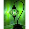 Аутентичная настольная лампа с цветным стеклянным мозаичным абажуром, турецкая мозаичная лампа