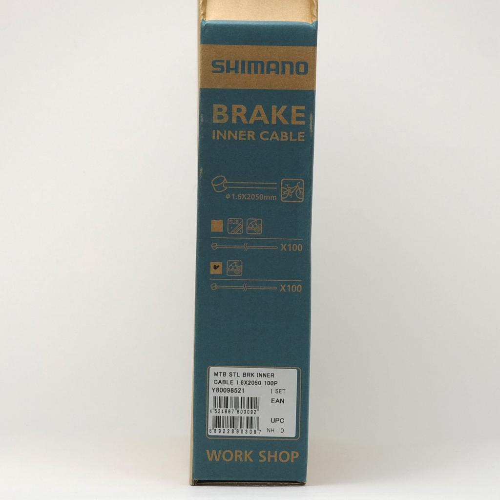 SHIMANO Стальная коробка для внутреннего троса тормоза x для MTB Y80098521 (1,6мм 2050мм/100 шт.)