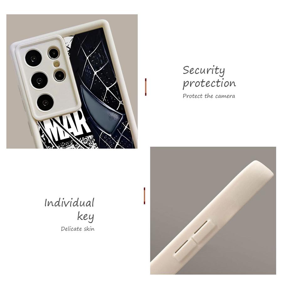Мягкий чехол для телефона Marvel Человек-паук для Samsung Galaxy S24 Plus S23 FE S24Ultra S25 Edge S20FE S25 Ultra S21 S22