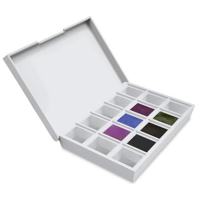 Daniel Smith Solid Watercolor Paint Extra Fine Inspiration набор из 6 цветов, половина кюветы с пластиковым футляром и 9 пустыми контейнерами 285650003