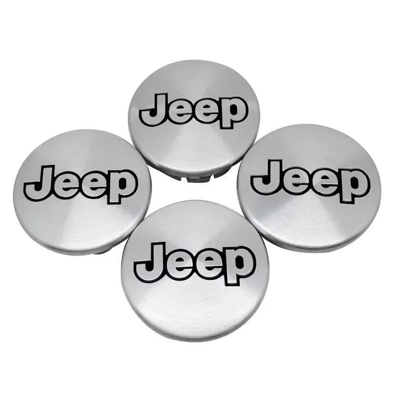 56/64mm Car Wheel Center Hubcaps Cover Badge for Jeep Tj Compass Grand Commander Cherokee Renegade Liberty Patriot Accessories