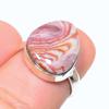 Натуральный камень Яшма Розета Ручная работа Кольцо из стерлингового серебра 925 пробы S.6 a2e32
