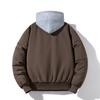 Mens Oversized Casual Winter Bomber Jacket Warm Thickened Cotton-Padded Outerwear Daily Wear