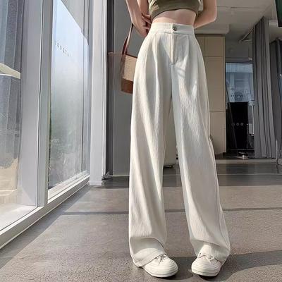 Костюмные брюки женские весна и осень новые узкие тонкие прямые брюки с высокой талией формальные брюки