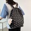 Floral Soft Girl Backpack for Students: Fresh, Schoolbag for Junior, High School, College, and Forest-Style Elementary Students
