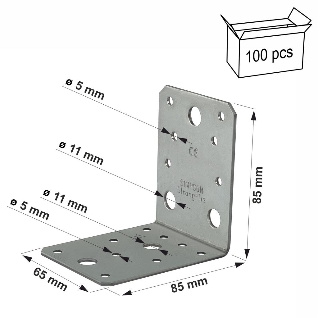 Ab90 Angle Connector 90X90X65X2.5Mm