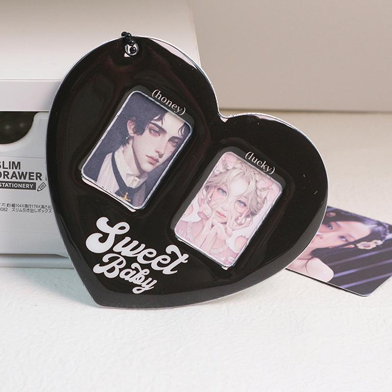 Подвеска для карточек Love Heart Idol, карман для фотографий, защитная пленка для фотокарточек