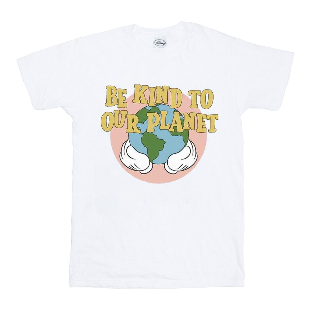 Disney Mens Mickey Mouse Be Kind To Our Planet T-Shirt