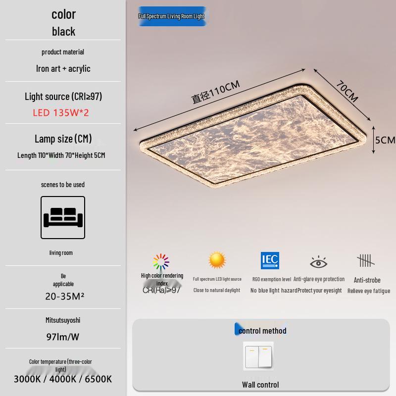 Modern Italian Wave Ceiling Light: High-End Fixture for Living Room & Bedroom