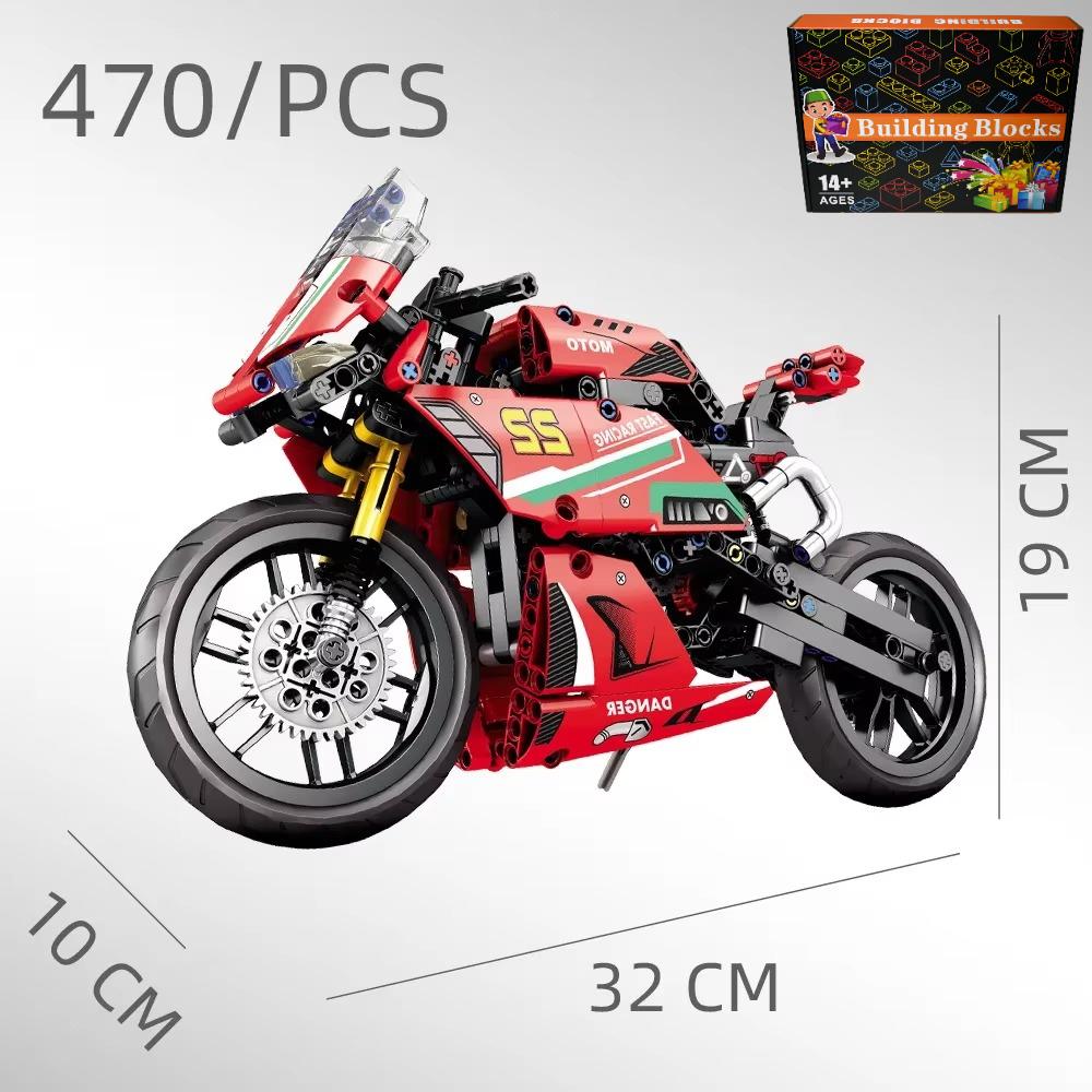 City Tech Motorcycle Car Model Building Blocks City Sports Rapid Racing Motorbike Model Bricks Toy For Childrens Gift
