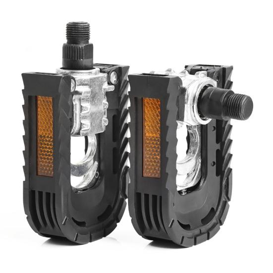 2Pcs Bike Pedal Universal Lightweight Left Right Mountain Road Folding Bicycle Flat Pedal Platform Bike Replacement Accessories